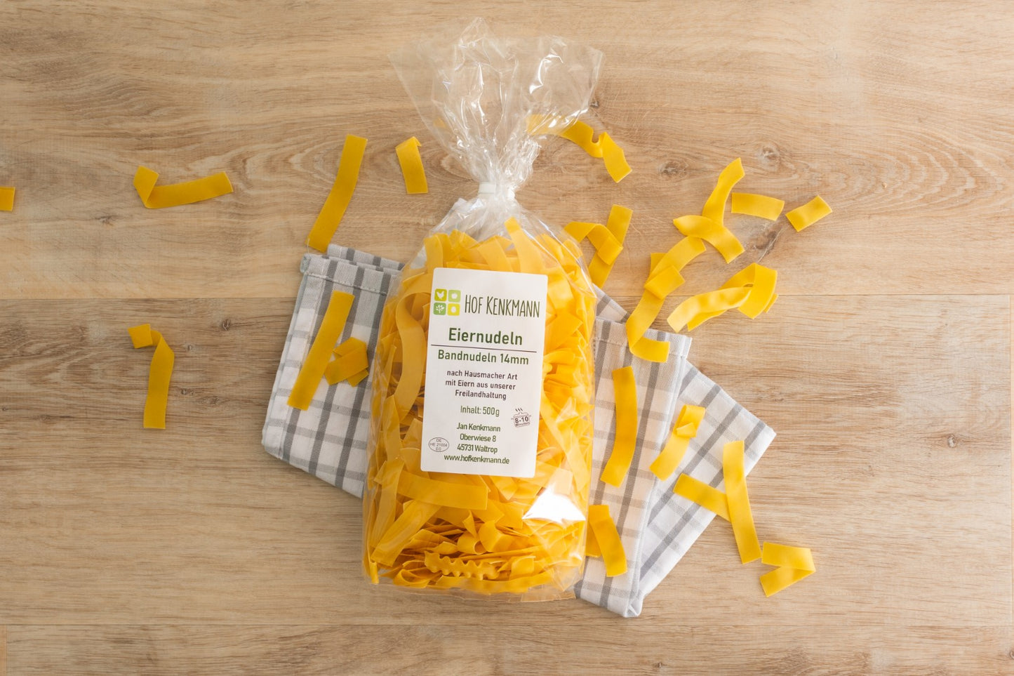 Eiernudeln Bandnudel glatt nach Hausmacher Art